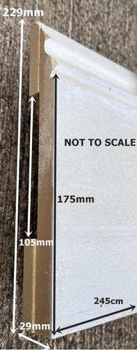 Ogee large mdf skirting board - ogee,
