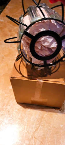 Black metal cage lampshade - cage,