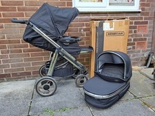Bebecar Hip-Hop Tech Pram in Dazzle – Nearly New | Full Accessories