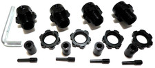 17mm Hex Adapters +10 offset 6mm axle Traxxas T/E-Maxx Revo 2.5 3.3 1.0 Summit