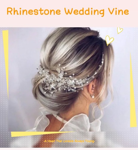 Crystal silver headband - crystal,