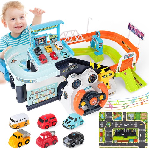Car garage tracks simulation - garage,