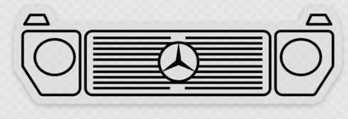 Mercedes wagon grill sticker - grill,