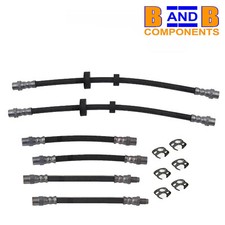 BRAKE HOSES & CLIPS VW T4 TRANSPORTER VAN FRONT & REAR A1289