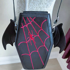 Gothic Witchy Winged Coffin
