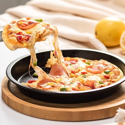 Aluminum pizza pan round - pizza,
