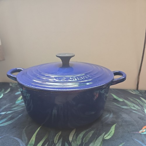 Creuset blue casserole dish - creuset,