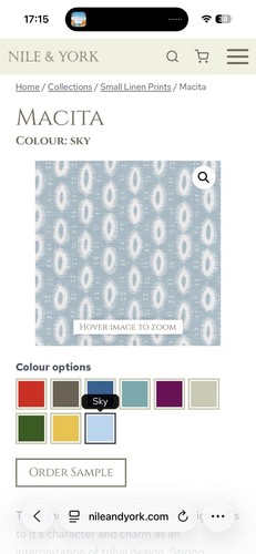 Nile york macita fabric - york,
