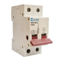 Europa ISO100-2 2 Pole Main Switch Isolator - 100A