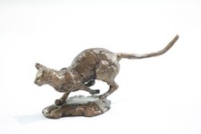 Paul Jenkins Bronze Cat Sculpture 361g