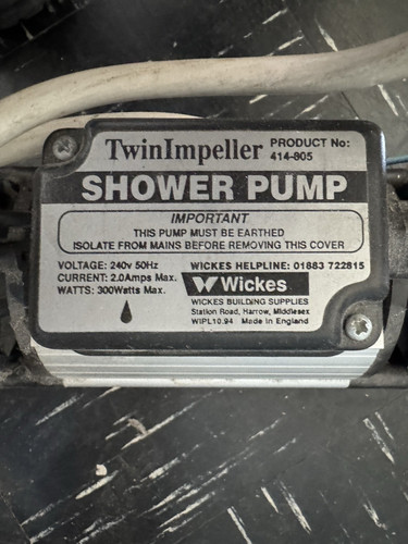 Wickes twin impeller - impeller, shower