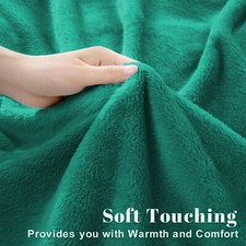480 GSM Heavy Sherpa Fleece Blanket Soft Warm Bed Sofa Throw Weighted Blanket UK