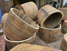 6 x Oak Whisky Half Barrel Ice Bucket Lily Pond Water Feature Watertight