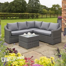 Rattan Garden Corner Sofa Set