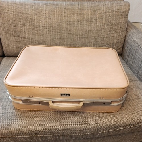 Vintage antler beige suitcase - antler,