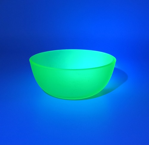 Uranium green plain frosted - uranium,