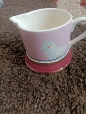 Vintage Carlton Ware Lustre Dovecote & Doves Milk Cream Jug 