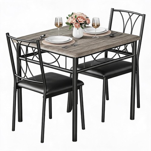 Piece square dining table - 3-piece,