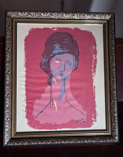 Modigliani 1916 signed framed - signed,