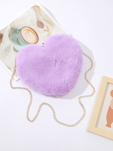 Faux fur ladies shoulder - ladies, heart