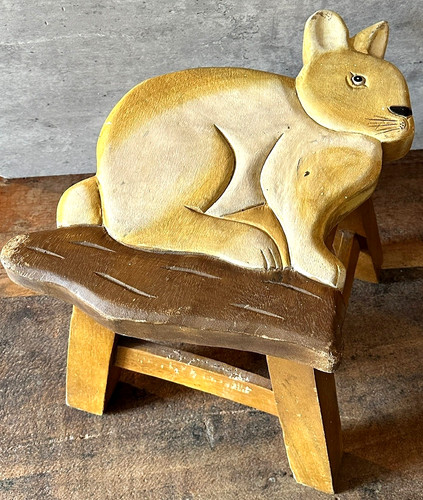 Vintage hand carved wooden - hand,