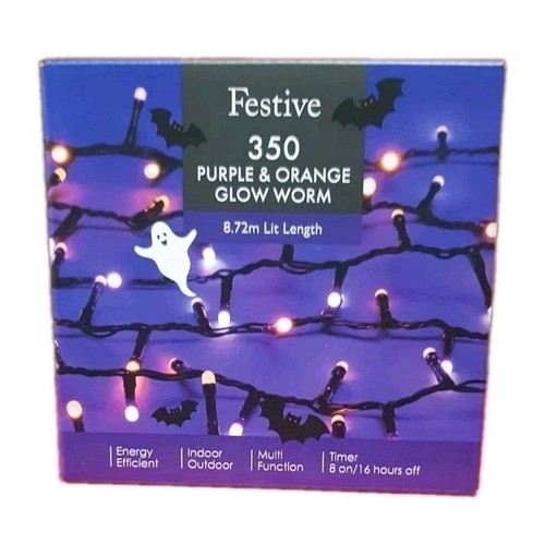 350 halloween lights purple - halloween,