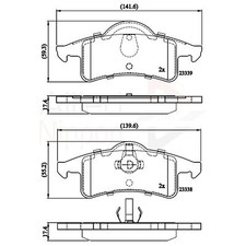 Brake Pads Set For Jeep Grand