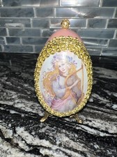Heirloom Emu Egg With Angel