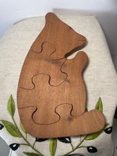 Vintage Playmill Wooden Bear