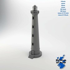 Ouistreham Lighthouse WW2 Building Tabletop Gaming Railway 3DPrint