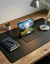 Large Plain Black Mouse Pad