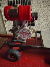 Working Wolseley Stationary Engine and Steerable Trolley
