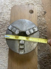 Pratt 6.125" Lathe Chuck, 3-Jaw Inside jaws w Large Backplate 8tpi 15/16" -2"