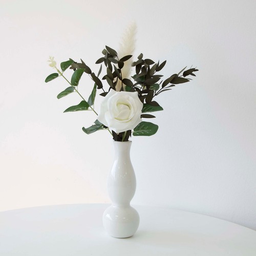 White ceramic tapered - white,