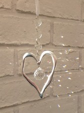Heart/ Sun Catcher/Hanging Crystal/ Glass sphere Prism Decoration/valentine/love