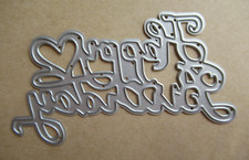 #8 Happy Birthday with Heart Metal Die Cutter