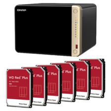 QNAP TS-664-8G: 6-Bay NAS with 24TB-96TB, M.2 Slots & 2.5GbE (Desktop Model)
