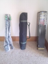 Miranda Titan 808 Tripod, carry case shoulder strap, original box open - unused