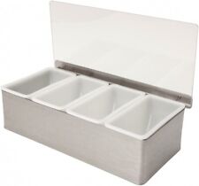 4 Compartment Stainless Steel