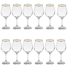 Pasabahce Amber Gold Rimmed