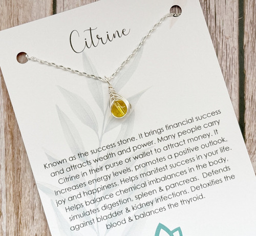 Crystal birthstone necklace - crystal,
