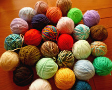 560g Job Lot Double Knit Yarn Wool Balls Mixed colour Knitting Crochet Crafts