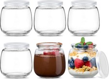 6Pcs Yogurt Pudding Milk Glass