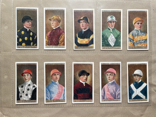 Ogdens cigarette cards jockeys - ogdens,