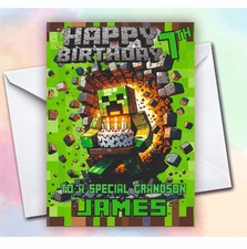 MINECRAFT BIRTHDAY CARD