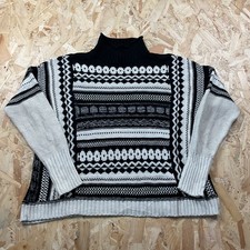 Vintage Chaps Ralph Lauren High Neck Fair Isle Jumper L