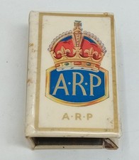 vintage WW2 ARP Air Raid Precaution matchbox cover