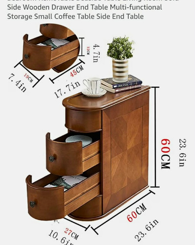 Bonad modern wooden bedside - bonad,