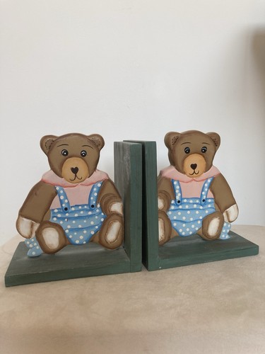 Vintage teddy bear bookshelf - vintage,