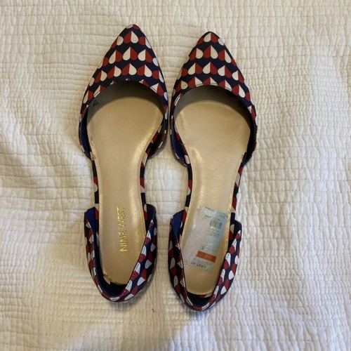 Nine west flats - west, white